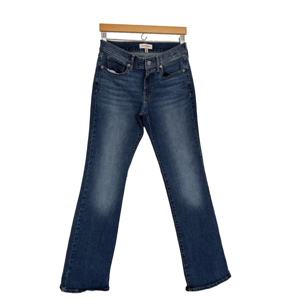 Lucky Brand Sweet Mid Rise Boot Jeans Womens Size 29 Blue Denim Outdoors Cowgirl